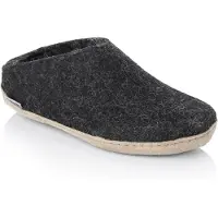 Glerups Slip-on leather sole b 02-charcoal