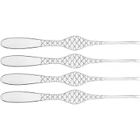 Alessi Colombina Fish schaaldiervork 4-pack Roestvrij staal