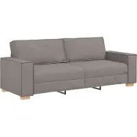 vidaXL 3-Zits Sofa Taupe 220 cm Stof