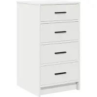 vidaXL Dressoir Wit 40 x 41 x 75 cm Bewerkt hout
