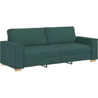 vidaXL 3-Zits Sofa Donkergroen 220 cm Stof