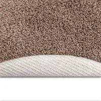 vidaXL Antislip Shaggy Tapijt Bruin 90 x 90 cm PP