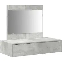 vidaXL Kaptafel Grijs 83 x 40 x 70 cm Bewerkt hout