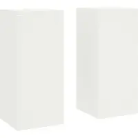vidaXL Plantenstand 2 st Wit 24 x 24 x 55 cm Koudgewalst staal