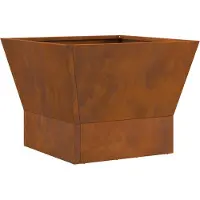 vidaXL Vuurkom Roestkleurig 40 x 40 x 35 cm weervast staal