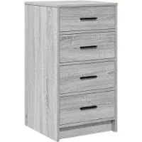 vidaXL Dressoir Grijs sonoma 40 x 41 x 75 cm Bewerkt hout