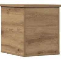 vidaXL Opslagdoos Artisan Eiken 30 x 35 x 35 cm Bewerkt hout