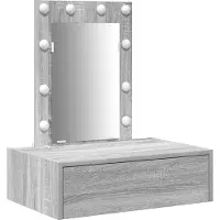 vidaXL Kaptafel Grijs 60 x 40 x 70 cm Bewerkt hout