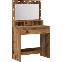 vidaXL Kaptafel Oudhout 75,5 x 41 x 135 cm Bewerkt hout