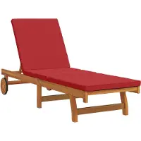 vidaXL Ligstoel Bruin 199 x 63 x 85 cm Massief Acacia Hout