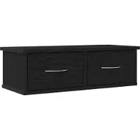 vidaXL Wandkast Muurmontage Zwart Eiken 60 x 26 x 18,5 cm Bewerkt hout