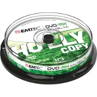 Emtec DVD-RW 4 7GB 4X Speed CB - 10stk Cake Box