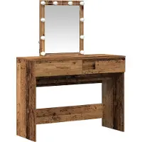 vidaXL Kaptafel Oudhout 100 x 40 x 130 cm Bewerkt hout