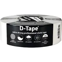 Deltafix Tape permanent wit 50mmx50m