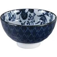 Tokyo Design Studio Flora Japonica Rijstkom 30 Cl Crane - Serveerkommen Porselein Blue - 16698