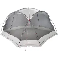 vidaXL Muskietentent Grijs 434 x 434 x 230 cm Polyester en Fiberglas
