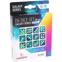 GameGenic D6 Dice Set - Galaxy Series Neptune (12 stuks)