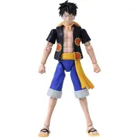Bandai - Anime Heroes - One Piece - Anime helden Figuur 17 cm - Monkey D. Luffy Dressrosa Version - Officieel gelicenseerd One Piece - Luffy Action Figure - Kinderspeelgoed 4 jaar oud en + - 37007