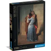 Clementoni - Puzzel - 1000 Stukjes - Het Kussen van Hayez - Puzzel Voor Volwassenen - High Quality Collection