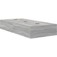 vidaXL Opbergbedframe Grijs Sonoma 100 x 200 cm Bewerkt hout