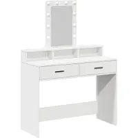 vidaXL Kaptafel Wit 100 x 41 x 140 cm Bewerkt hout