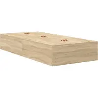 vidaXL Opbergbedframe met opslag Sonoma Eik 100 x 200 cm Bewerkt hout
