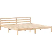 vidaXL Bedframe Bruin 225,5 x 185,5 x 69,5 cm Massief vurenhout