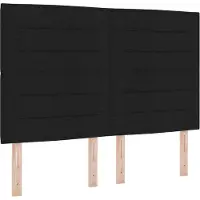 vidaXL Boxspringbed met matras, zwart, 140 x 200 cm, gestoffeerd