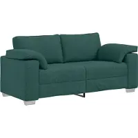 vidaXL Loveseat Donkergroen 180 cm Stof
