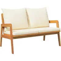 vidaXL Tuinbank Olie Natuurlijk 115 x 65 x 71 cm Massief Acacia Hout