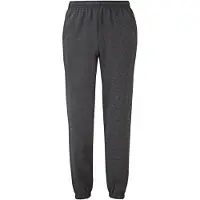 Fruit Of The Loom Heren Klassiek Elastisch Manchet Joggingbroek (Donkere Heide Grijs)
