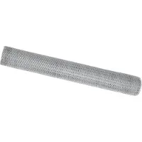 vidaXL Hexagon Hek Zilver 1 x 100 m Gegalvaniseerd staal