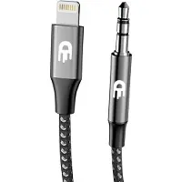 Drivv. AUX Kabel geschikt voor iPhone – Audio kabel naar 3,5 mm Jack – 1 meter – Zwart