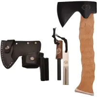 Karesuandokniven Bushcraft Axe Carbon Black Set