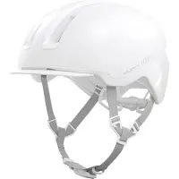 ABUS Fietshelm HUD-Y pure white L - 57-61 cm - wit - Geschikt voor gebruik op elektrische fietsen - stadsfietsen - 330 g