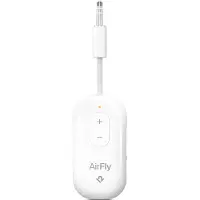 TwelveSouth AirFly Pro 2 Deluxe – Geniet van in-flight entertainment – Verbind 1 of 2 hoofdtelefoons via Bluetooth – 25+ uur batterijduur – Wit - Wit