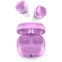 Music Sound BTMSTWSFLOWV headset paars - True Wireless Stereo - 25 uur