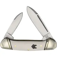 Rough Ryder Mini Canoe White Micarta