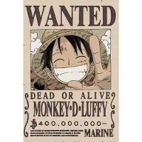 Teknofun One Piece Led Wanted Luffy Lamp 30 Cm