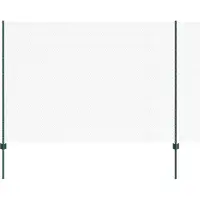 vidaXL zeshoekig gaasgek met palen 25 x 1,6 m PVC-Coated Staal Groen