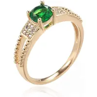 Cilla Jewels Damesring met Groene Zirkonia-17mm