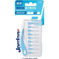 Jordan Brush Between Interdentale Ragers Medium 0,6 mm blauw - 10 stuks