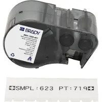 Brady M5C-1250-461 gelamineerde polyester labels zwart op wit 31,75 mm x 7,62 m (origineel)
