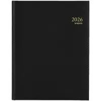 Brepols Timing Lima weekagenda met uurindeling 2027 zwart (1 week per 2 pagina's) 6-talig