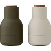 Audo Copenhagen Bottle Grinder Set van 2 Hunting Green|Walnut