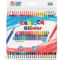 Carioca Tweekleurig Kleurpotloden - 24 stk - Multicolour - - OneSize - Tekensets