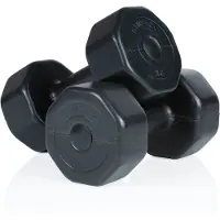 Gymstick Vinyl S 2 X 2kg Dumbbell Zwart 2 kg