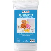 Glorex GmbH Bastelwatte weiss 1kg
