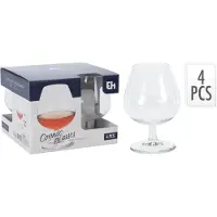 Kärkkäinen Set van 4 cognacglazen, , glas, 5,6 x 13 cm, 350 ml, transparant