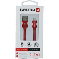 Swissten Datenkabel Textil USB / Lightning 1.2 M
